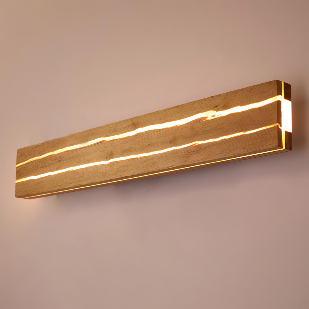 Indre - Cracked Wood Adjustable Wall Light