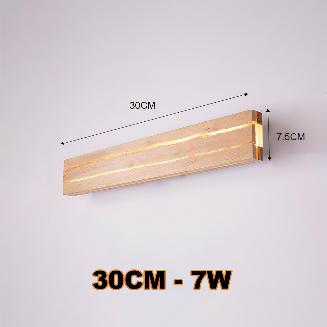 Indre - Cracked Wood Adjustable Wall Light