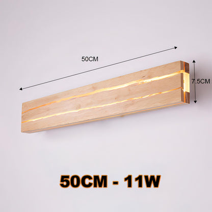 Indre - Cracked Wood Adjustable Wall Light