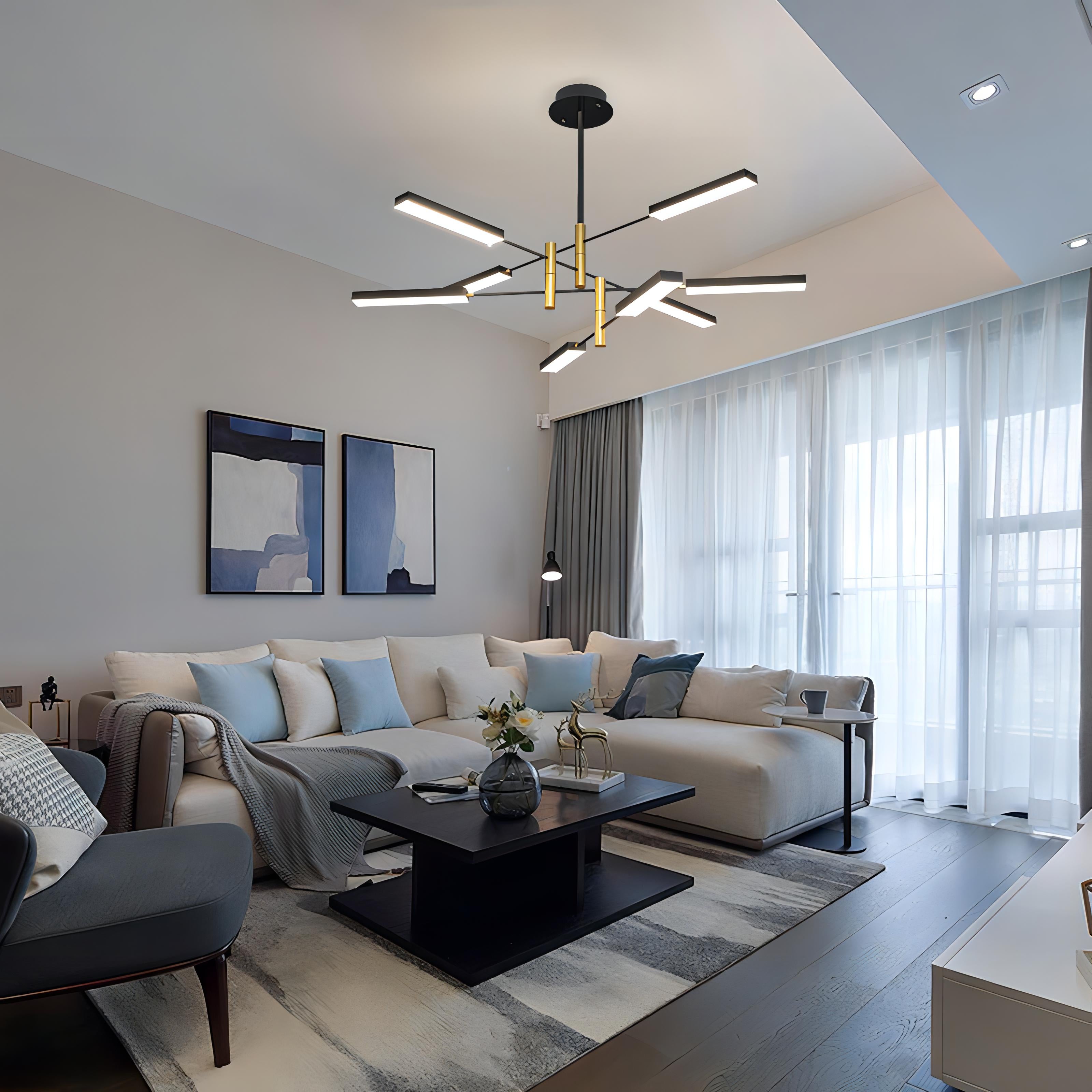 Nov - Hanging Industrial Acrylic Ceiling Light Chandelier