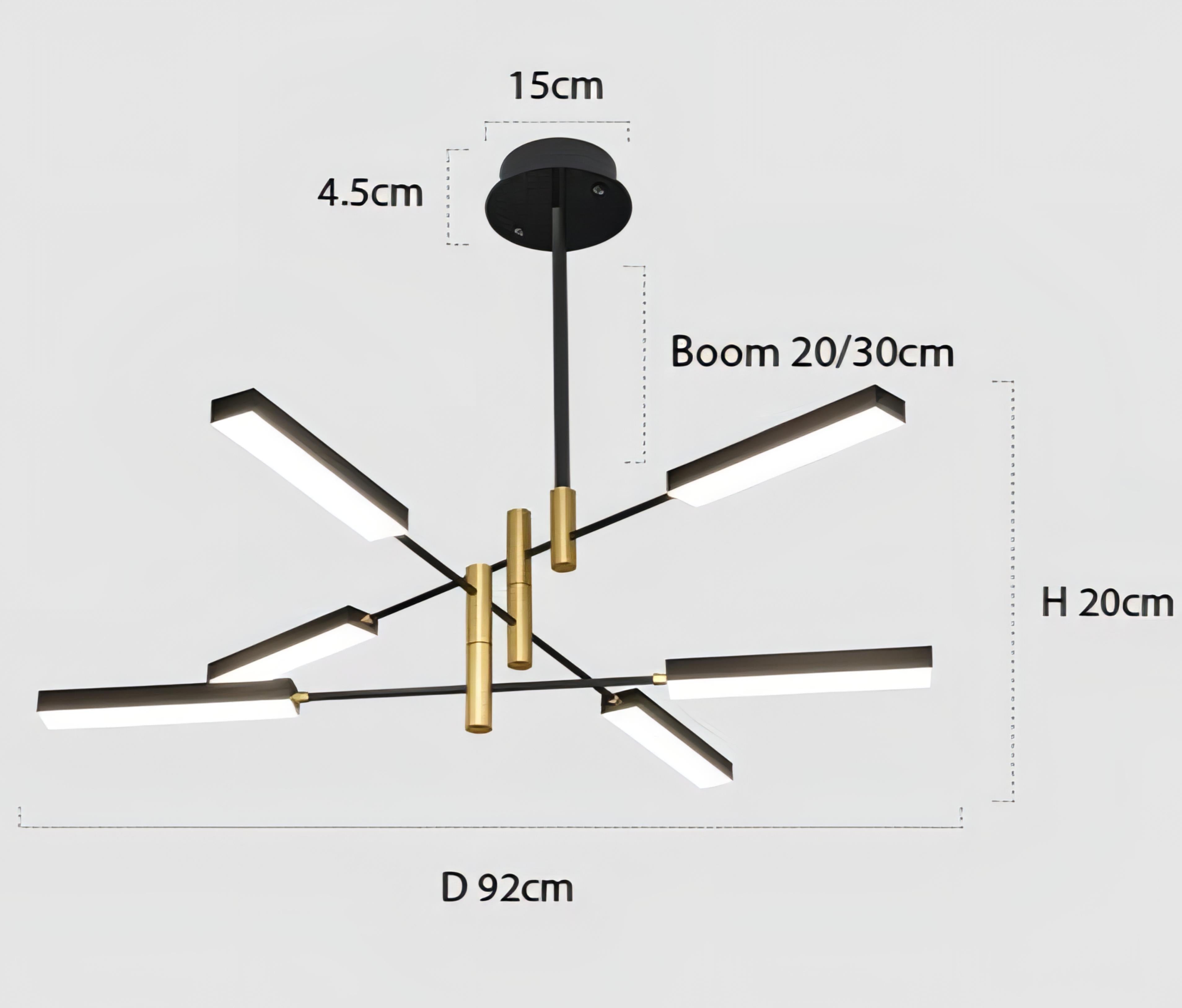 Nov - Hanging Industrial Acrylic Ceiling Light Chandelier