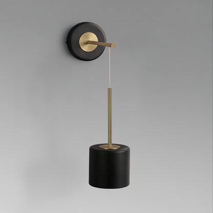 Aisilan - Acrylic Hanging Round Gold Modern Wall Light