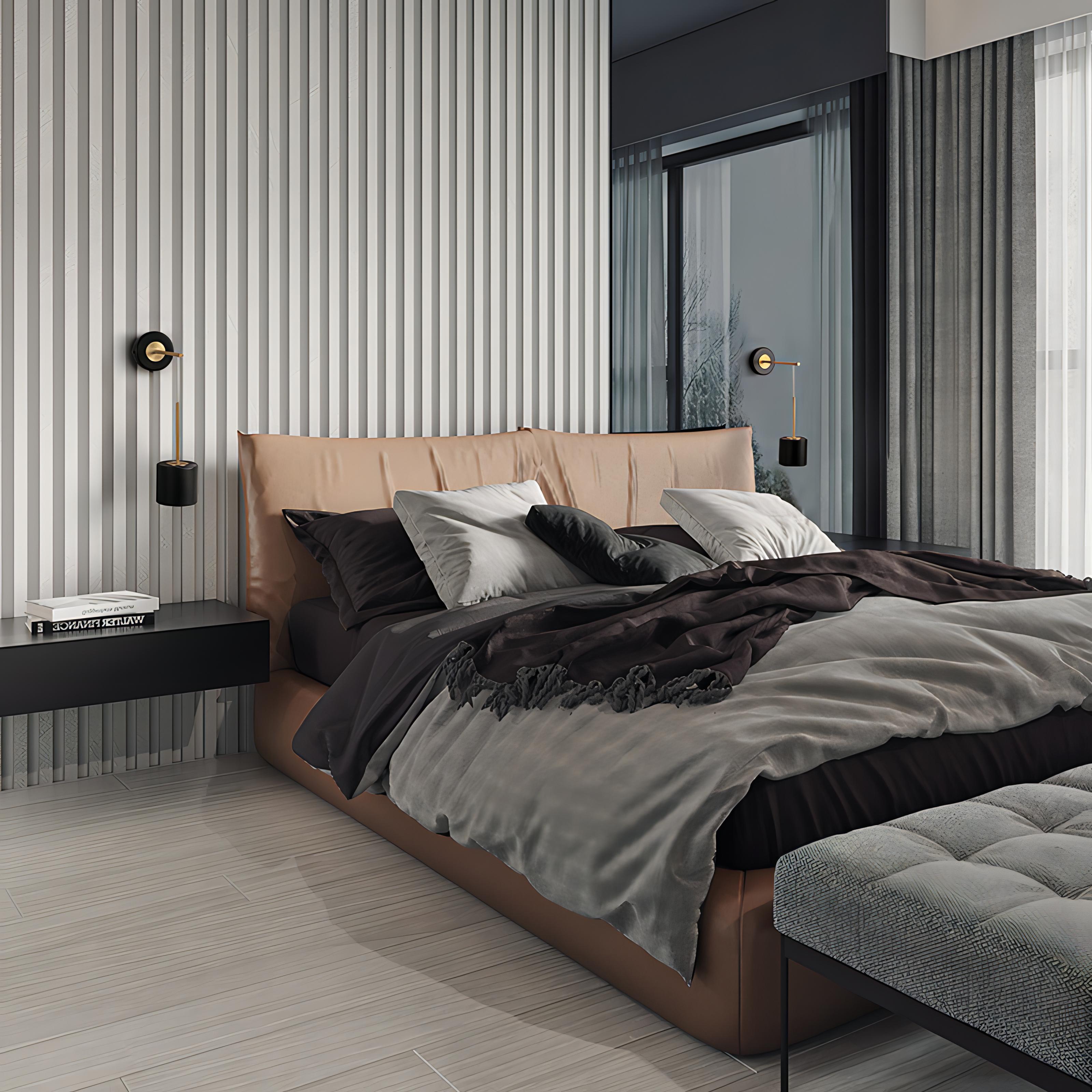 Aisilan - Acrylic Hanging Round Gold Modern Wall Light