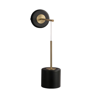 Aisilan - Acrylic Hanging Round Gold Modern Wall Light