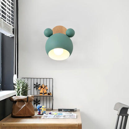 Aurora - Wooden Modern Nordic Round Wall Light