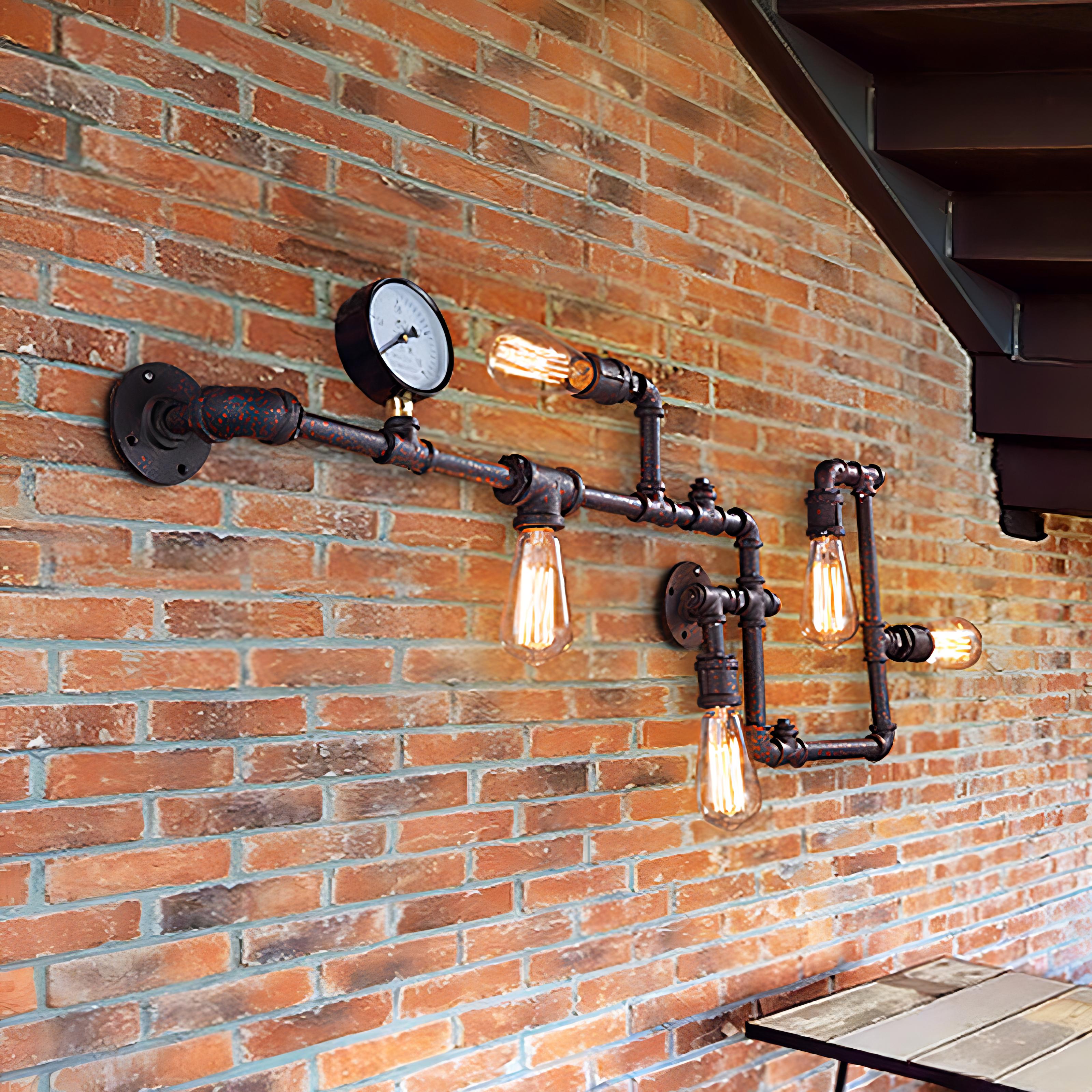 Vica - Industrial Water Pipe Wall Light