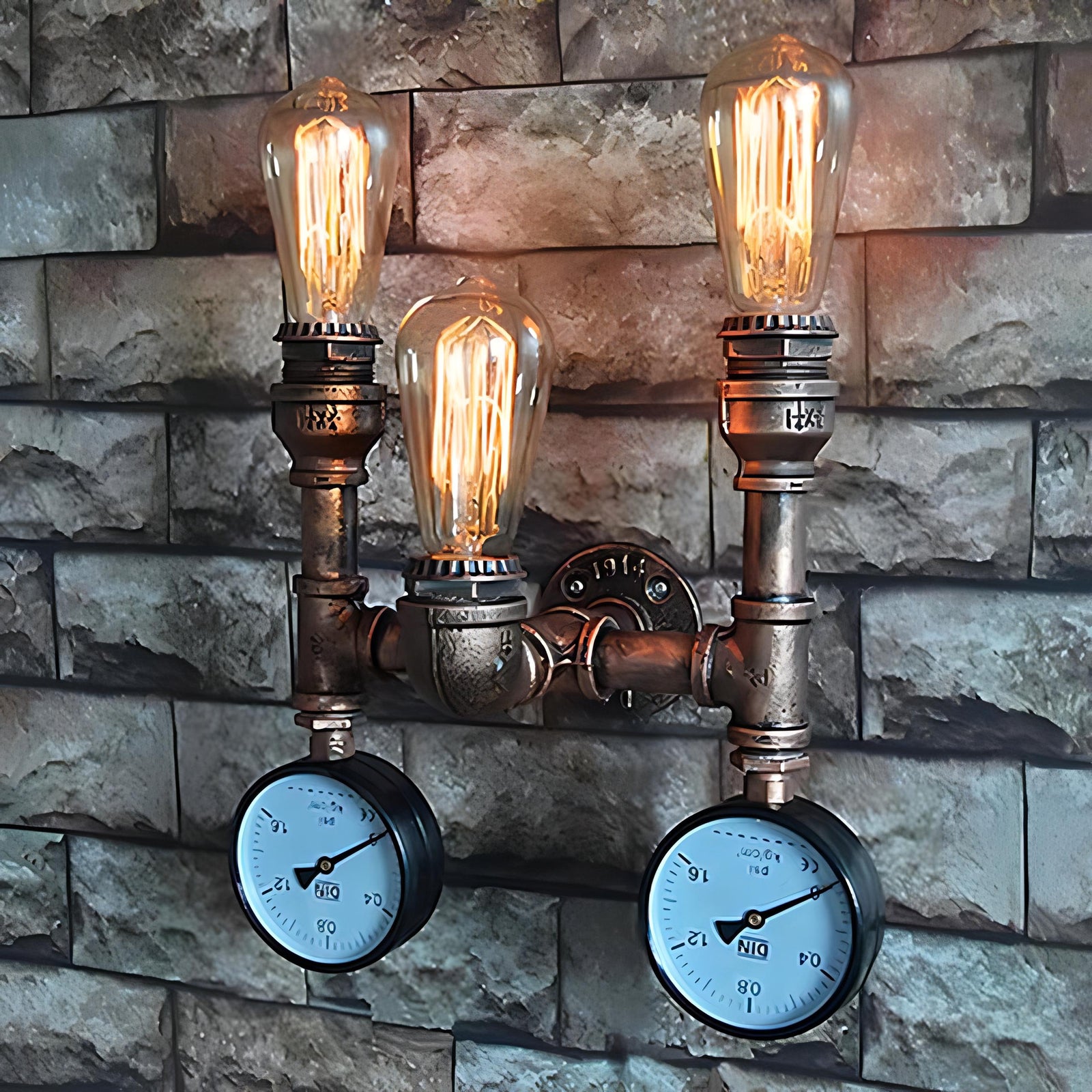 Vica - Industrial Water Pipe Wall Light – Abode Jungle