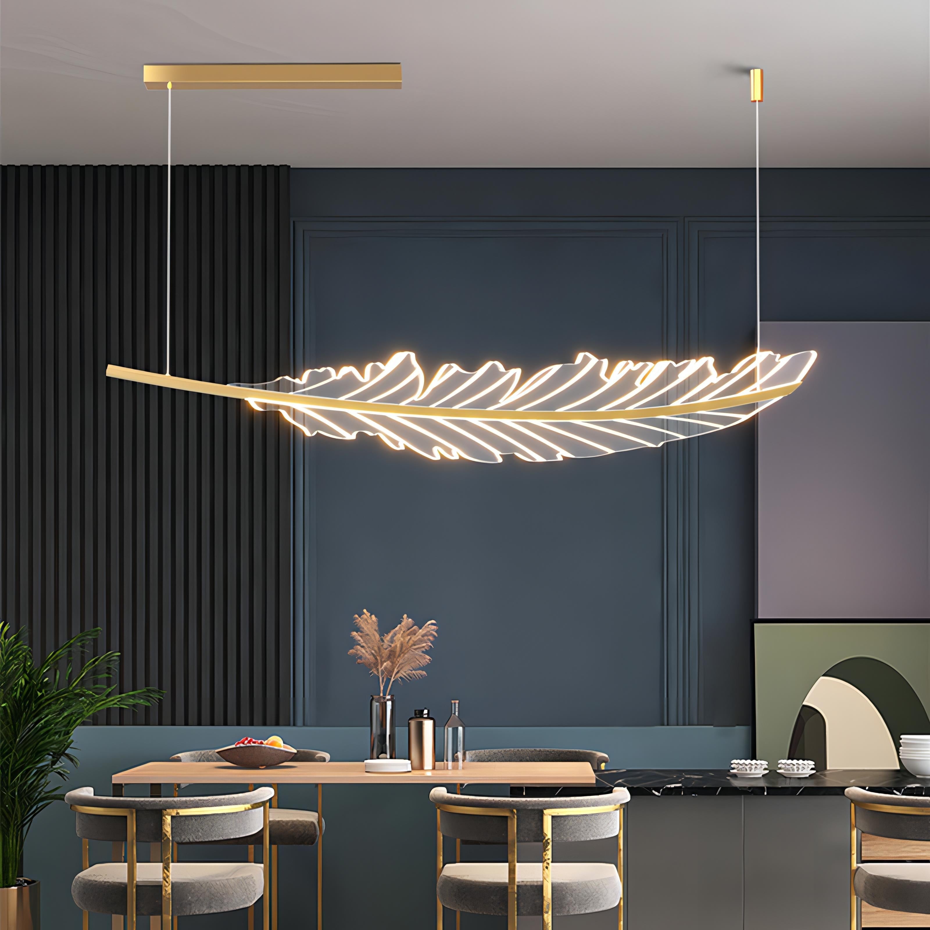 Luca - Modern Leaf Shaped Chandelier