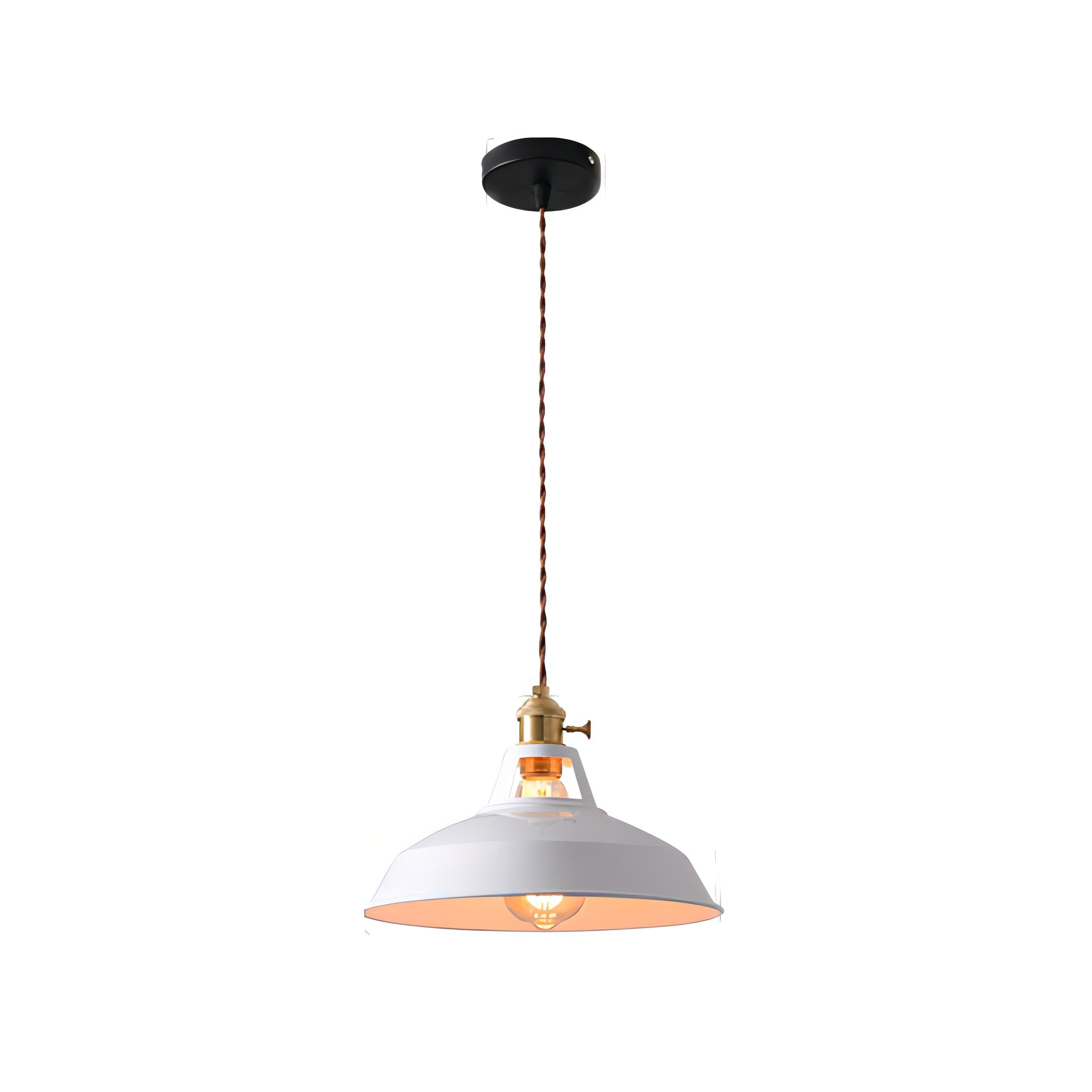 Heidi - Modern Nordic Round Pan Retro Hanging Ceiling Pendant Light