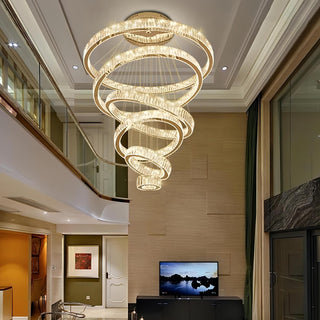 Atupa - 6 Ring Hanging Tiered Ceiling Chandelier