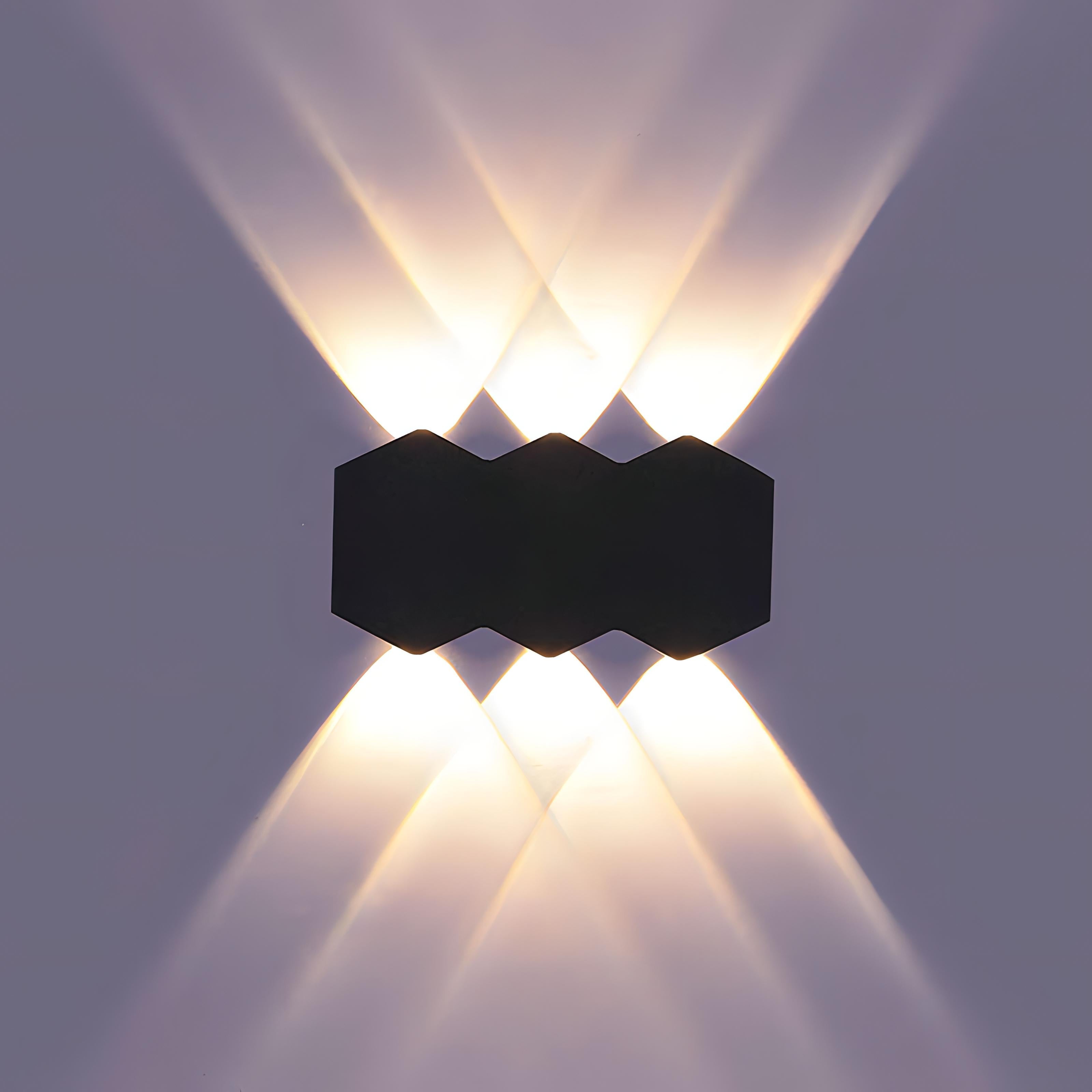 Teela - Hex Shape LED Waterproof IP65 Wall Light