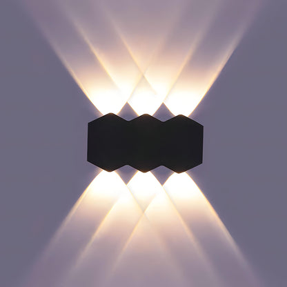 Teela - Hex Shape LED Waterproof IP65 Wall Light