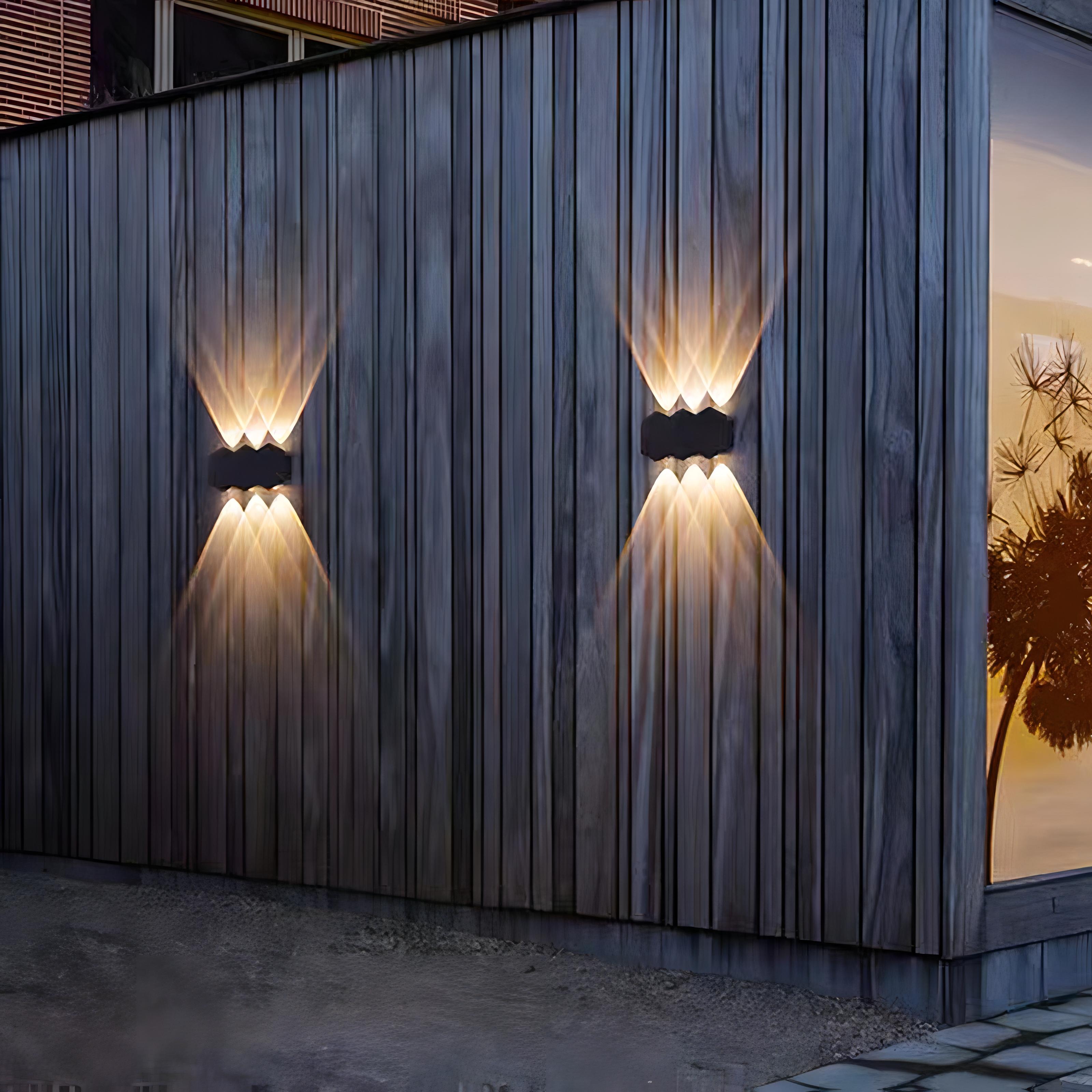 Teela - Hex Shape LED Waterproof IP65 Wall Light