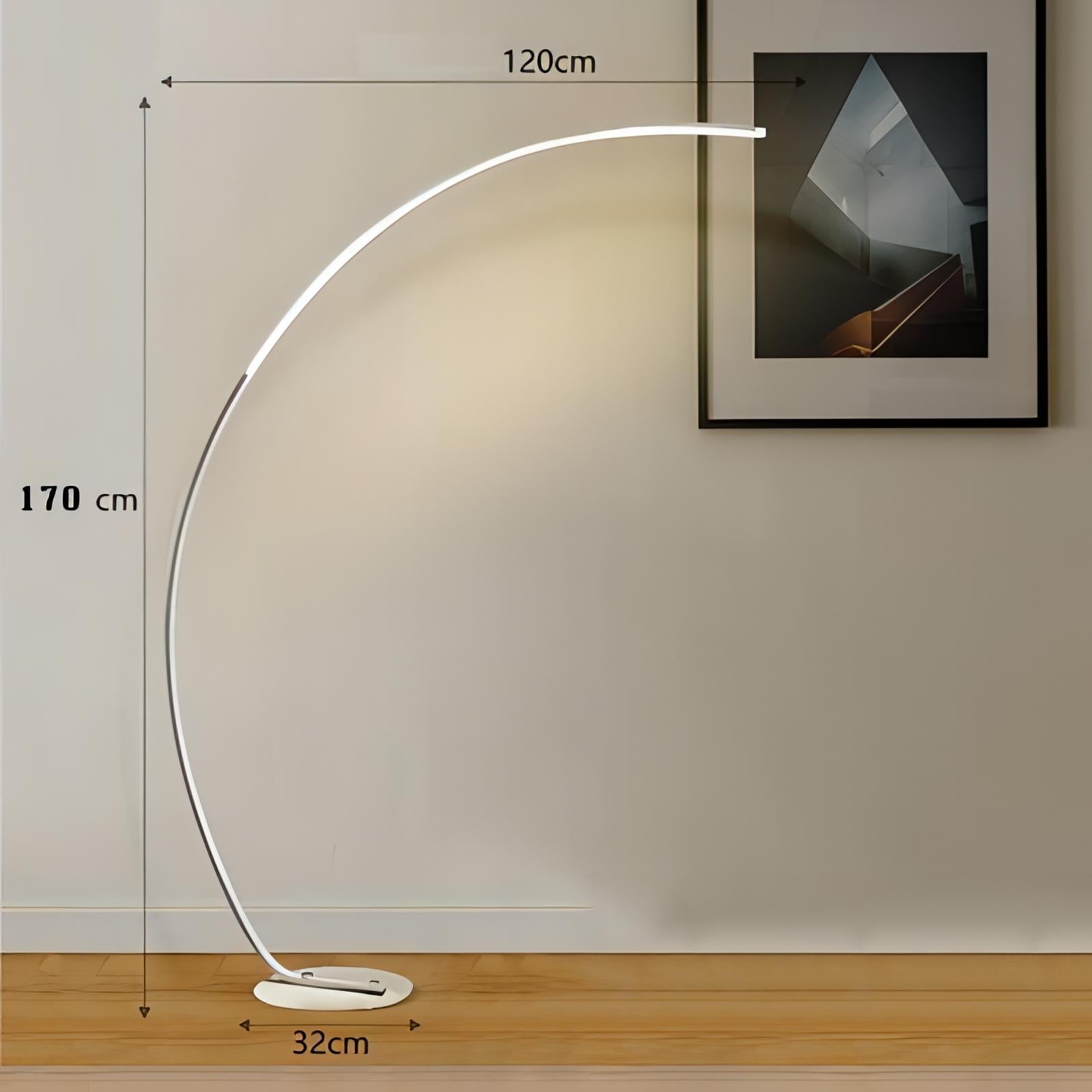 Ridley - Curved Floor Lamp Remote Controlled