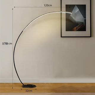Ridley - Curved Floor Lamp Remote Controlled