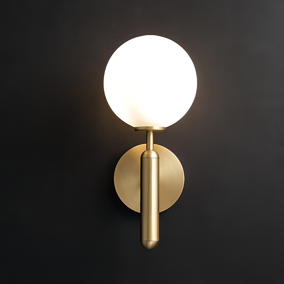 Echo - Modern Ball Gold Wall Light