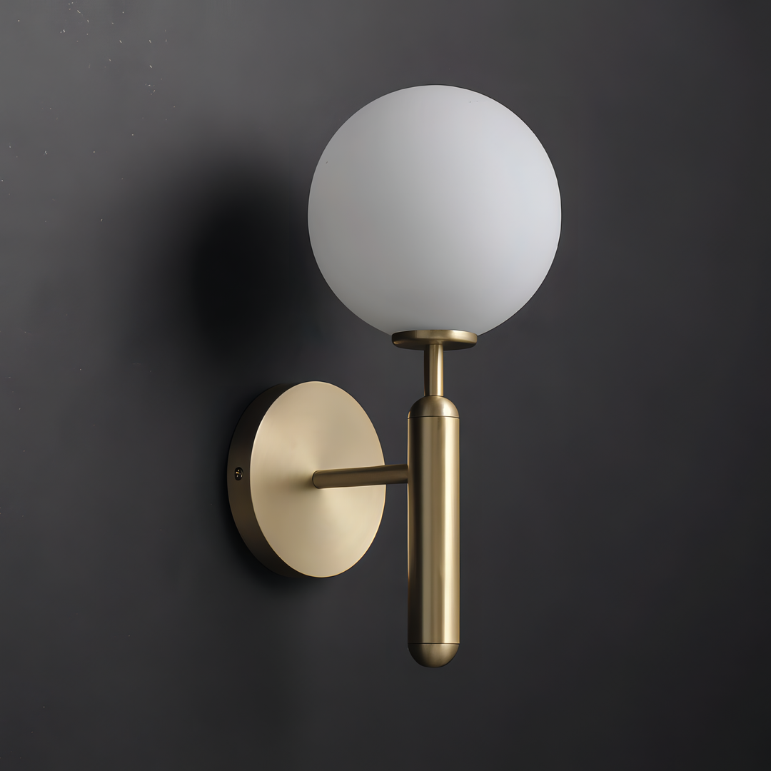 Echo - Modern Ball Gold Wall Light