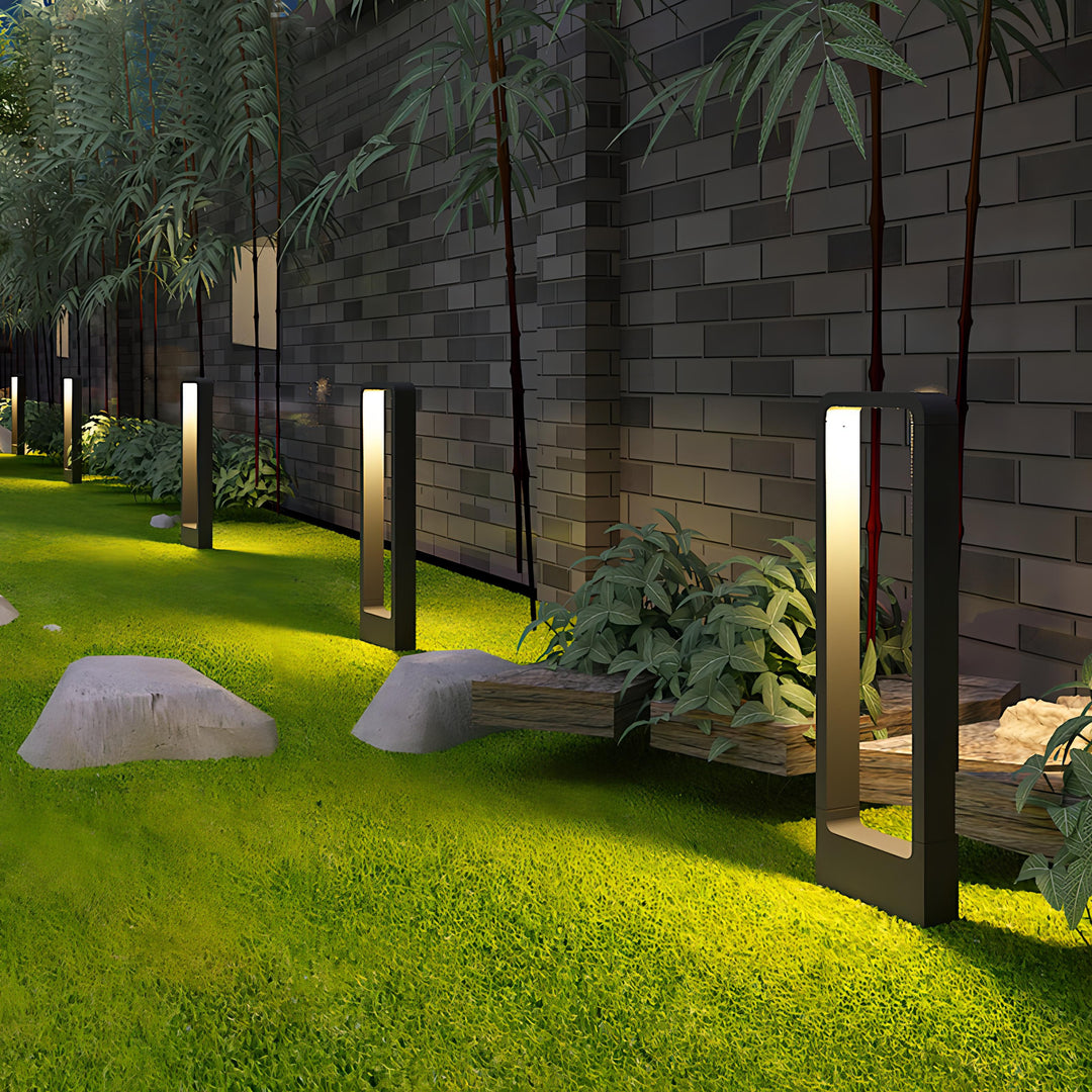 Paavai - Outdoor Rectangle Standing Lamp IP54 Waterproof