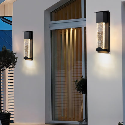 Dewey - Waterproof Modern Sparkle Outdoor Wall Light