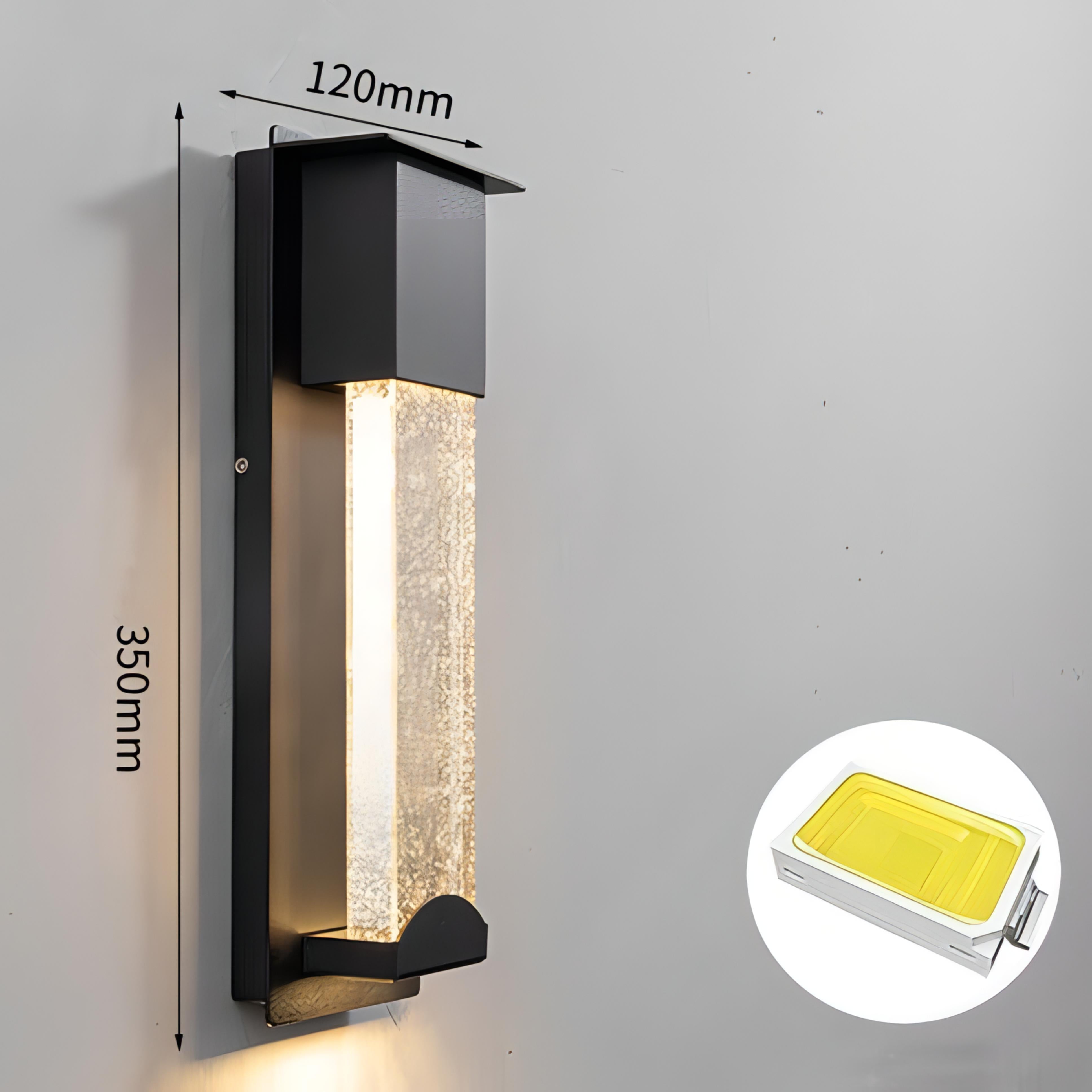 Dewey - Waterproof Modern Sparkle Outdoor Wall Light