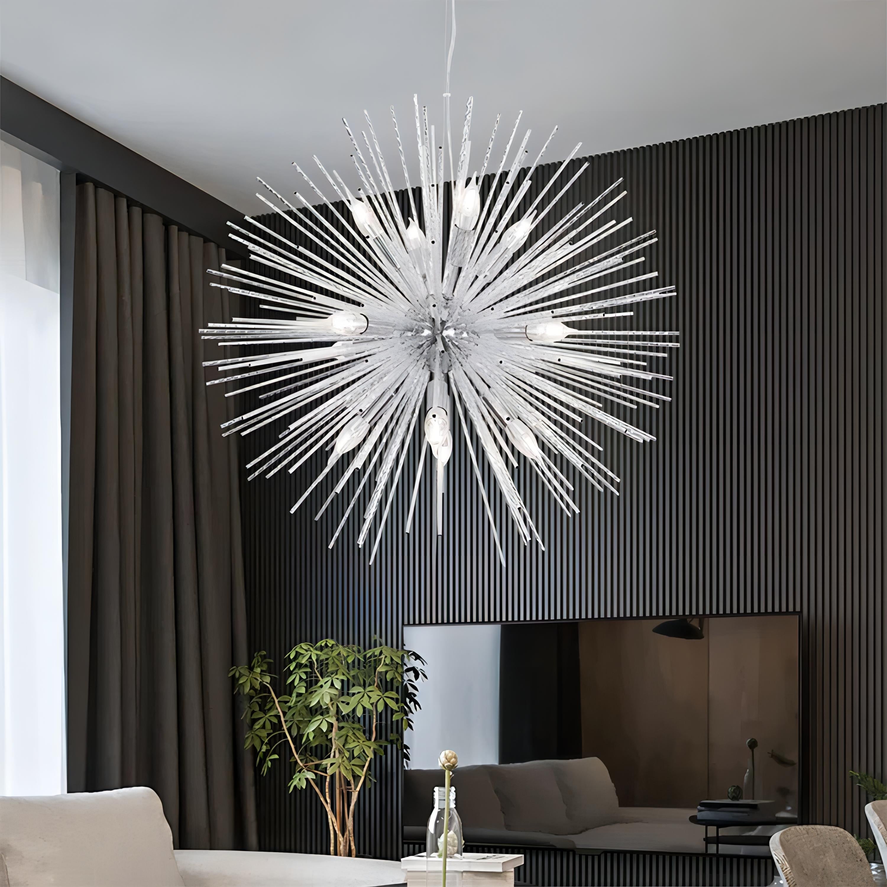 Mauricio - Golden Burst Sun Spike Chandelier