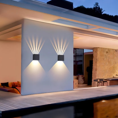 Lila - Waterproof Exterior Square Wall Light