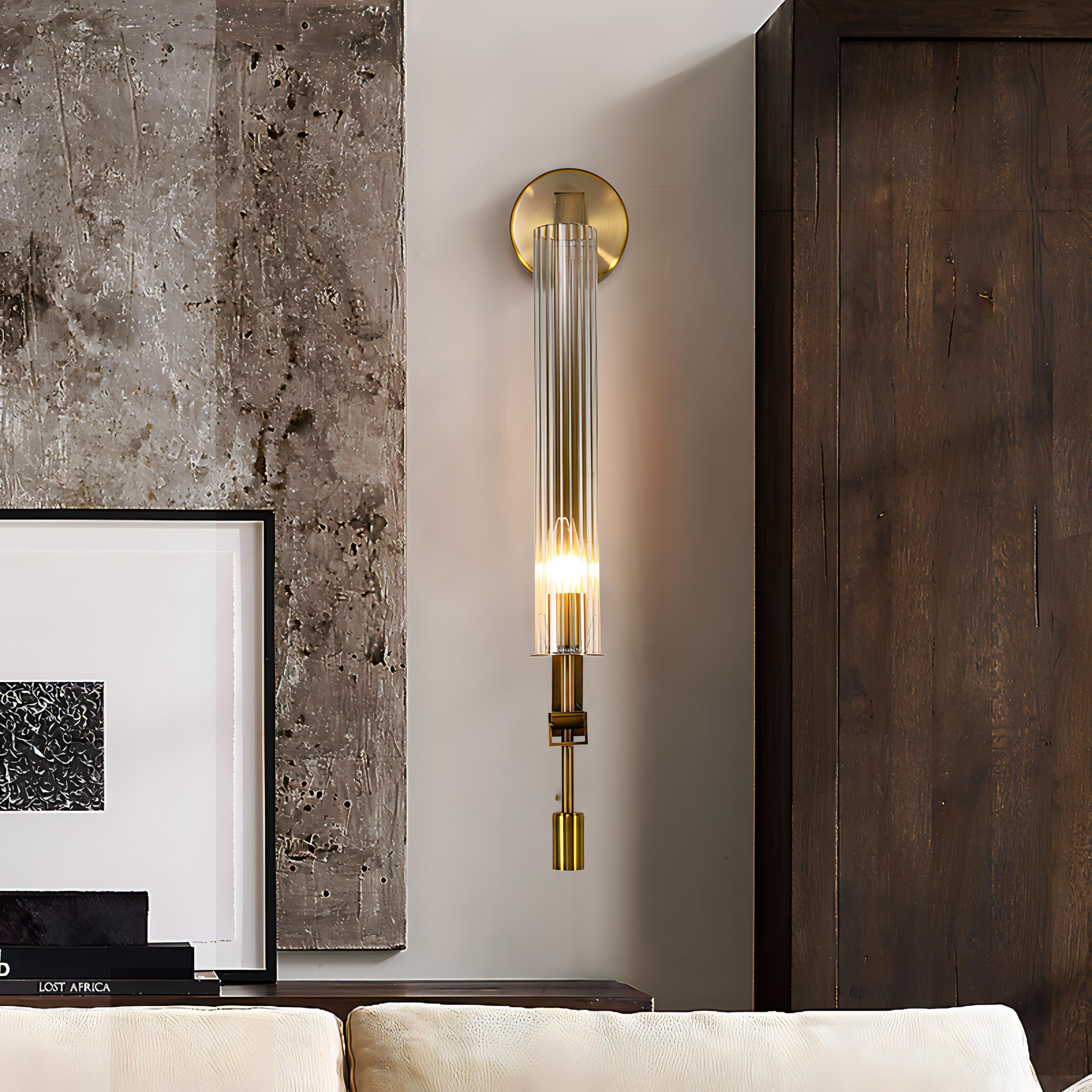 Novalee - Modern Gold Glass Wall Light