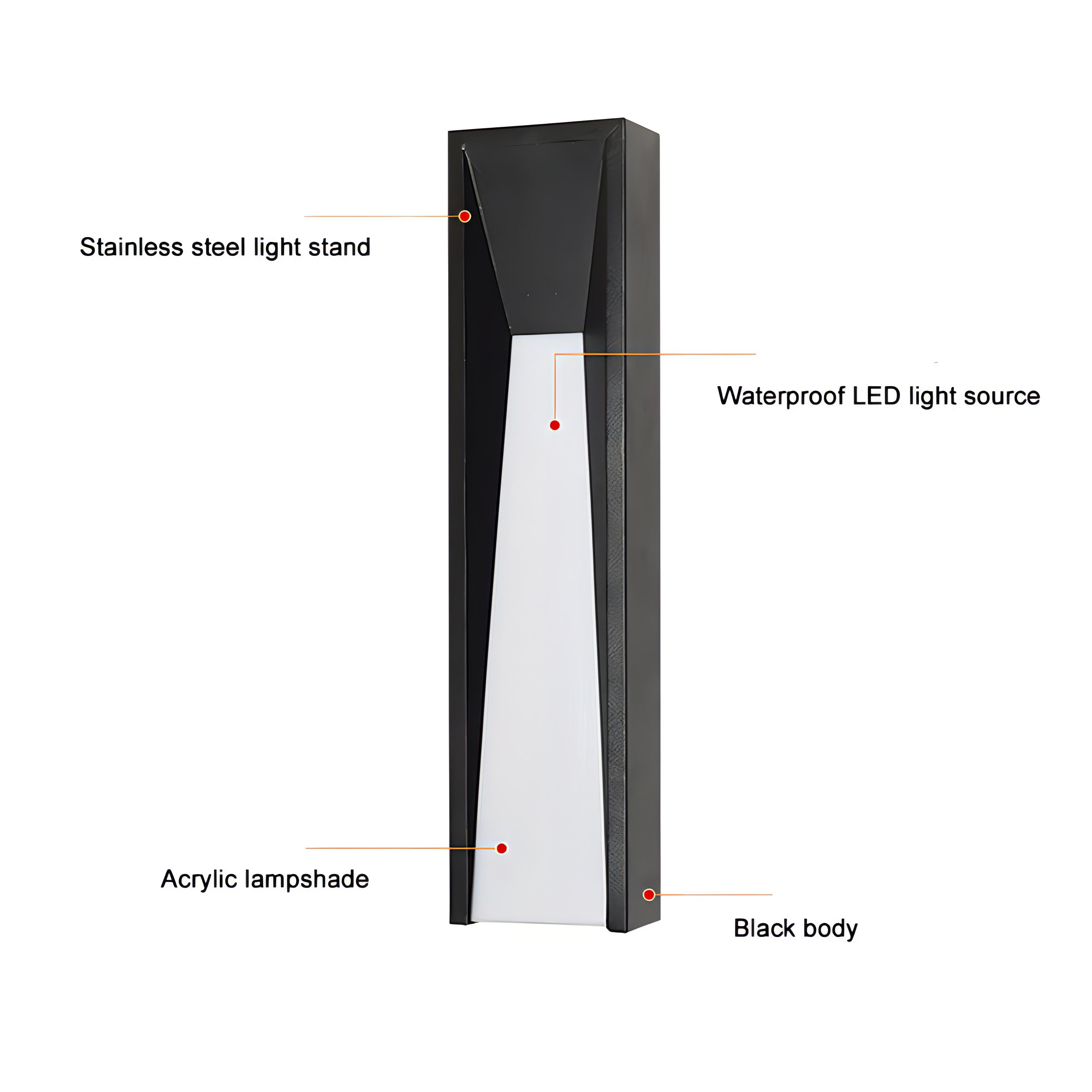 Parv - Stainless Steel IP65 Modern Wall Light