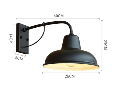 Sarok - Retro Modern Pan Outdoor Wall Light