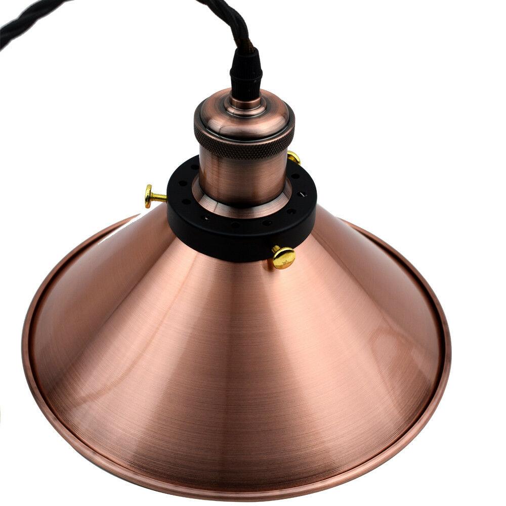 Zeke - Modern Copper Twisted Cord Hanging Ceiling Light