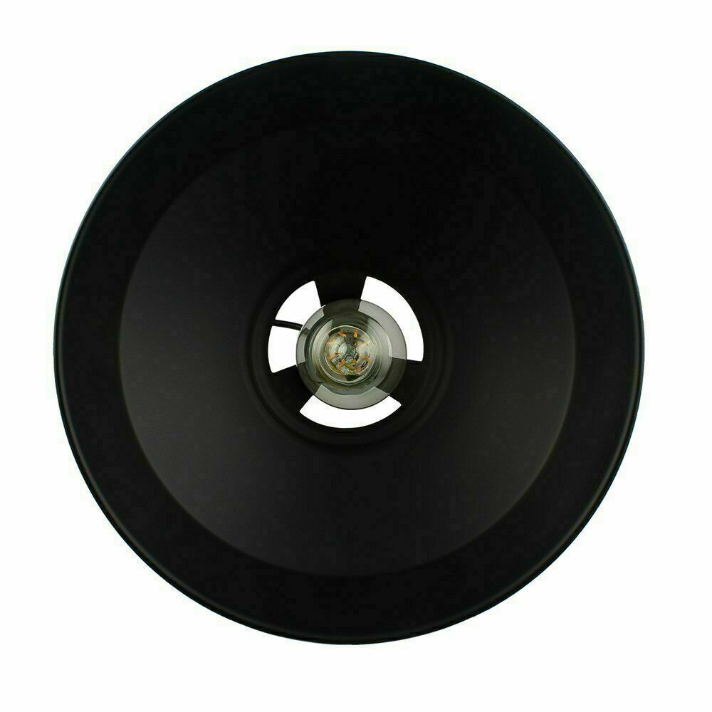 Axl - Industrial Black Round Pendant Light