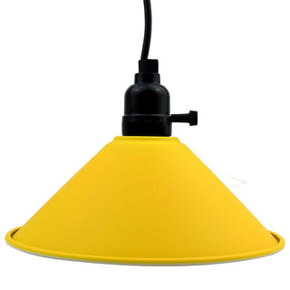 Dexter - Modern Yellow Shade Black Cord Adjustable Ceiling Light