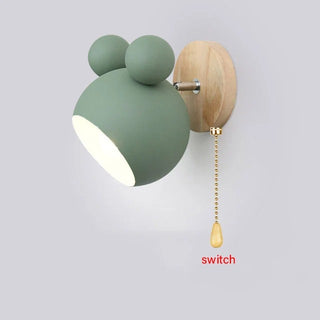 Aurora - Wooden Modern Nordic Round Wall Light