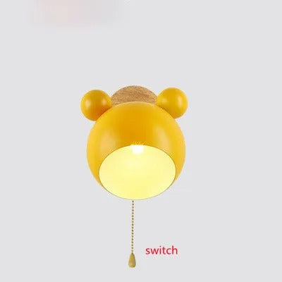 Aurora - Wooden Modern Nordic Round Wall Light