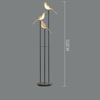 Wes - Gold Bird Floor & Table Lamp