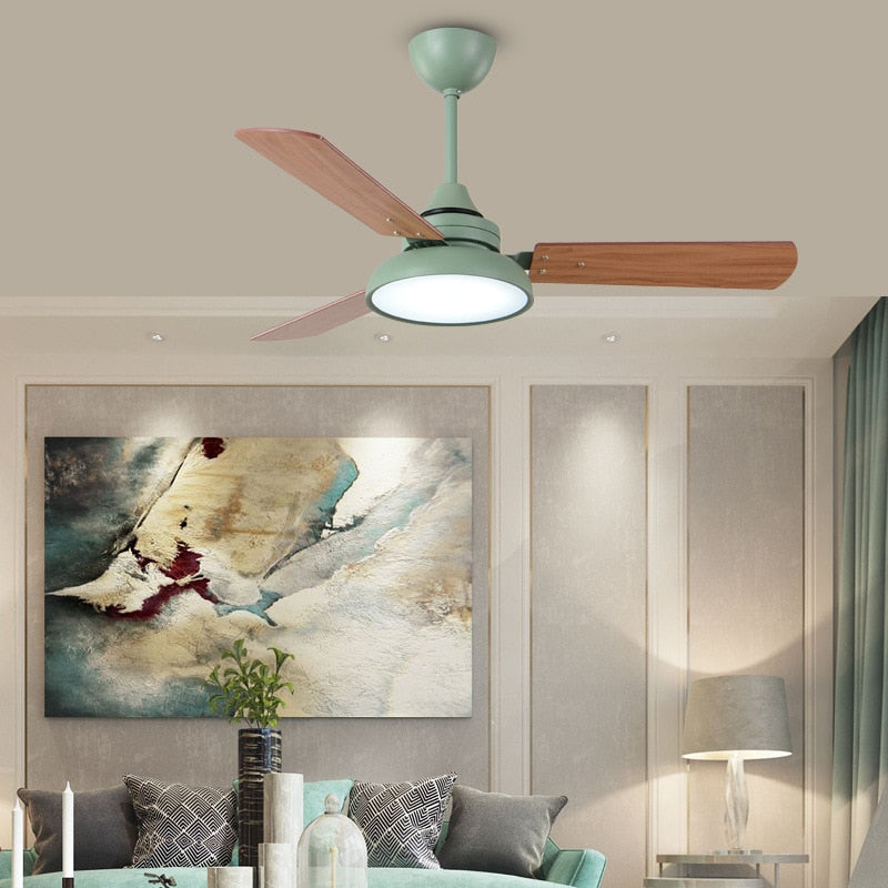 Cassius - Wood Ceiling Fan With Light