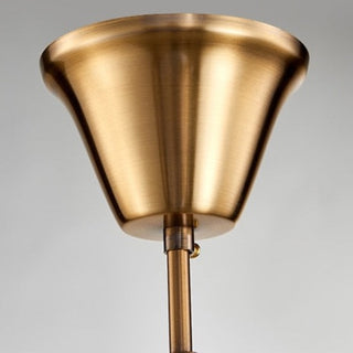 Leonard - Gold Glass Crystal Round Oval Chandelier