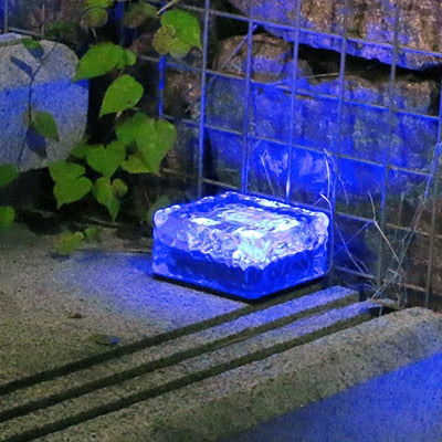 Jabari - Solar Brick Ice Cube Outdoor Light