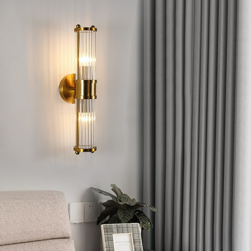 Eliel - Modern Gold Crystal Wall Light