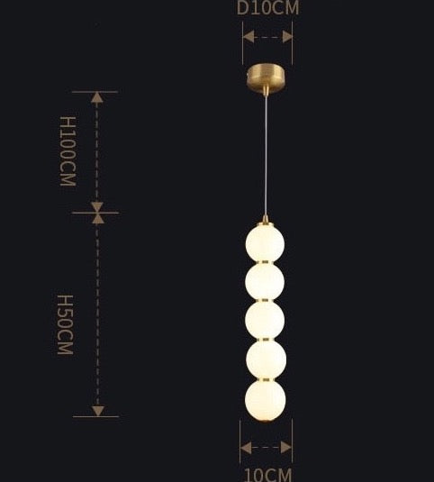 Messiah - String Glass Ball Pendant Ceiling Light