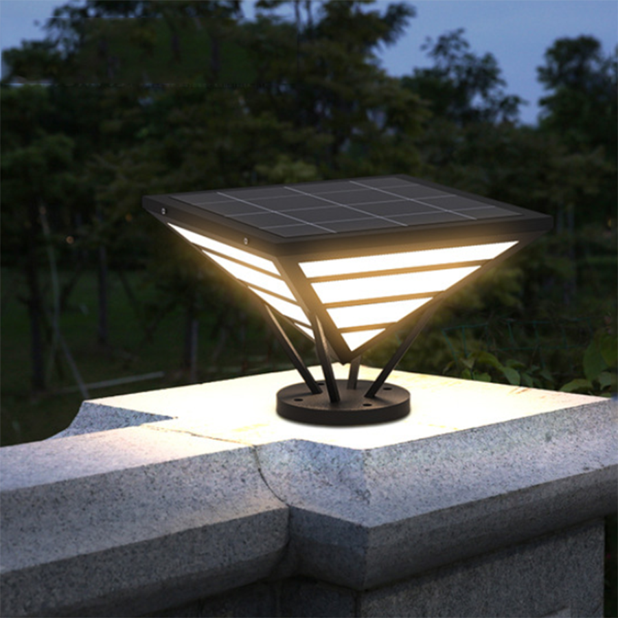 Leonel - Pyramid Pillar Outdoor Light