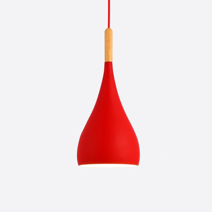 Talon - Modern Teardrop Wood Hanging Nordic Ceiling Pendant Light