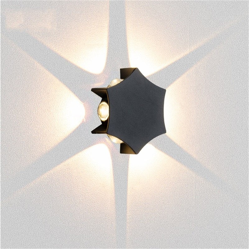 Zander - LED Outdoor Star Shinning Wall Light