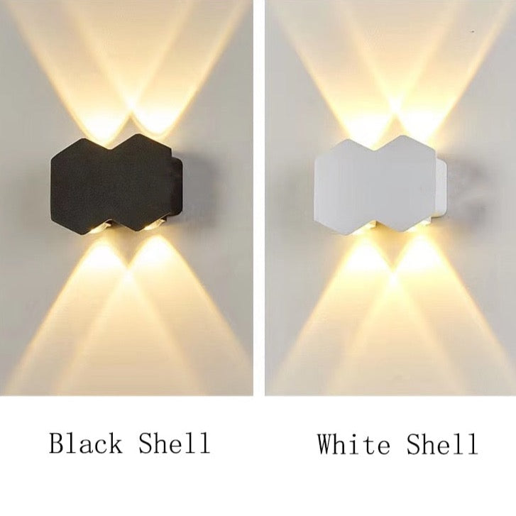 Zion - Hex Shaped Outdoor Wall Lights
