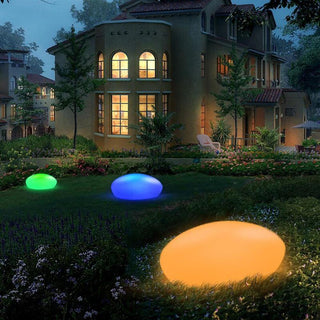 Yago - Solar Glowing Outdoor Cobble Stone Light