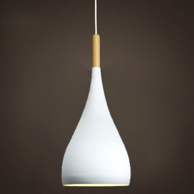 Talon - Modern Teardrop Wood Hanging Nordic Ceiling Pendant Light