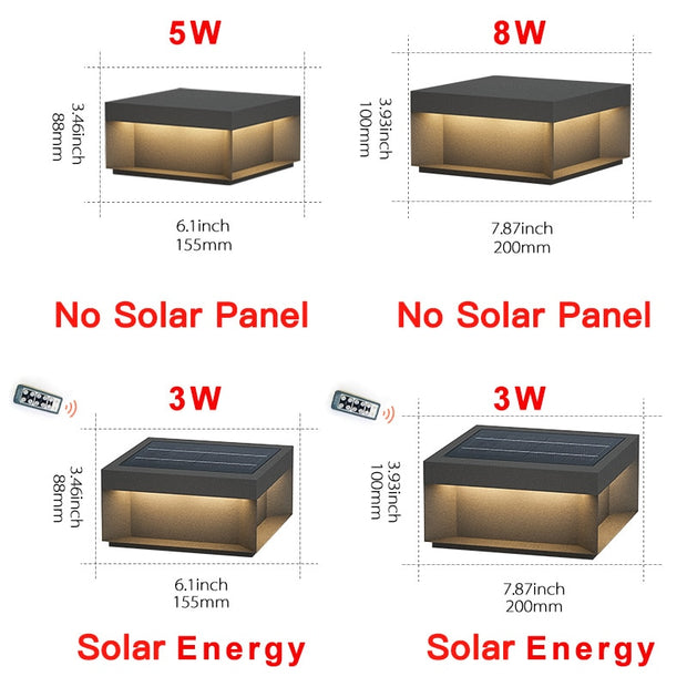 Redd - Solar Powered Outdoor Floor Light Box