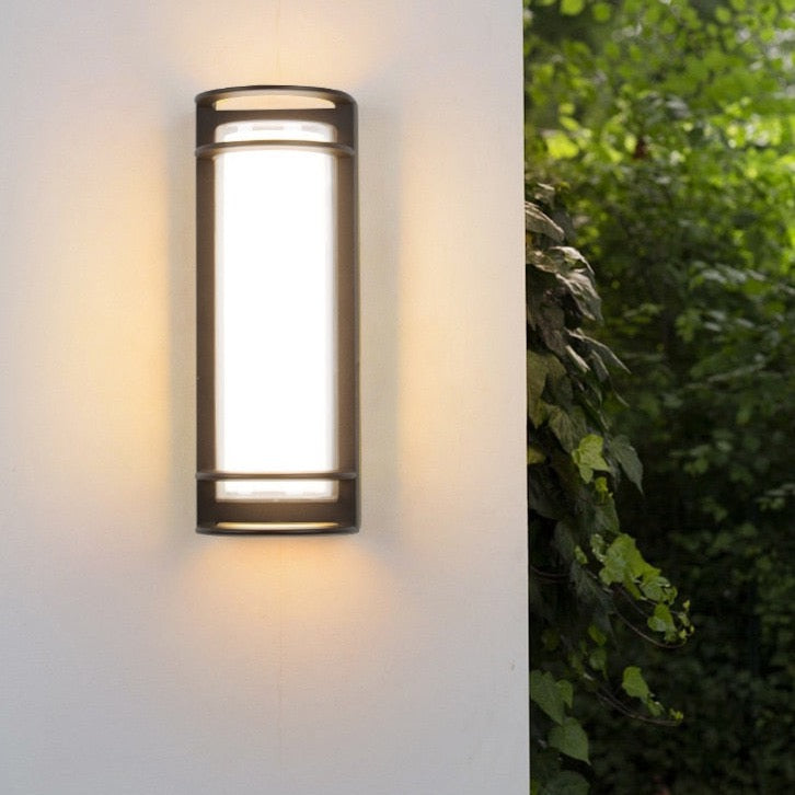 Milan - LED Exterior Modern Cage Wall Lamp