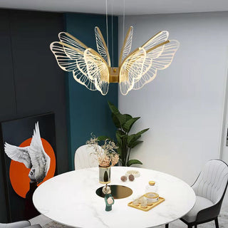 Warren - Gold Butterfly Hanging Chandelier