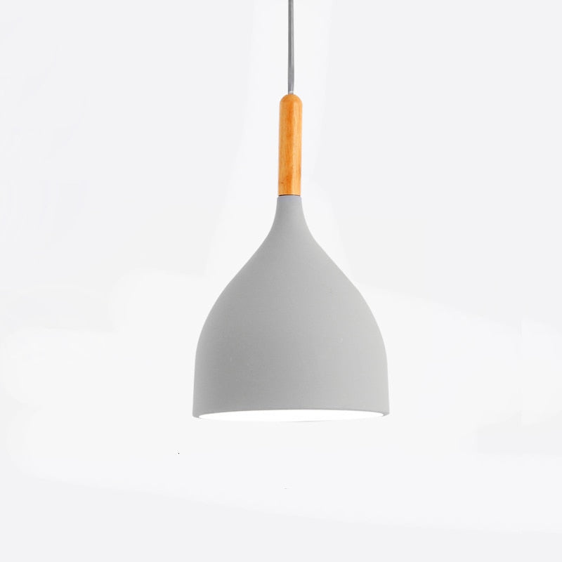 Talon - Modern Teardrop Wood Hanging Nordic Ceiling Pendant Light
